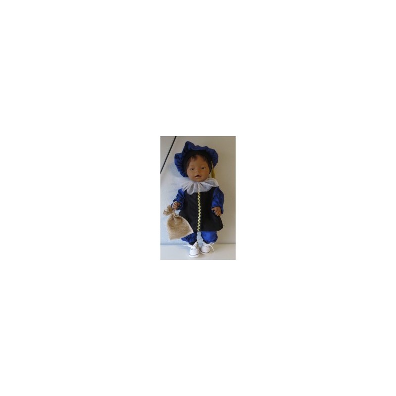 pietpak blauw baby born 43cm