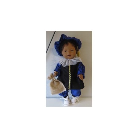 pietpak blauw baby born 43cm