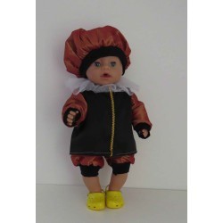 pietpak bruin baby born 43cm