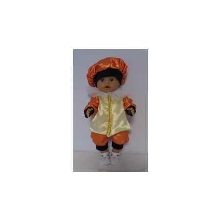 pietpak geel met oranje baby born 43cm