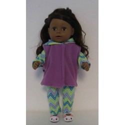 wintersetje mint gestreept baby born 43cm