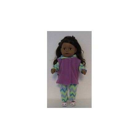 wintersetje mint gestreept baby born 43cm