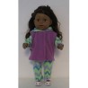 wintersetje mint gestreept baby born 43cm