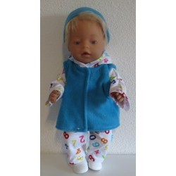 wintersetje wit cijfers baby born 43cm