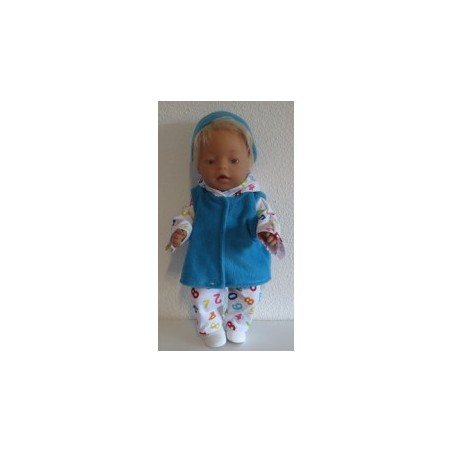 wintersetje wit cijfers baby born 43cm