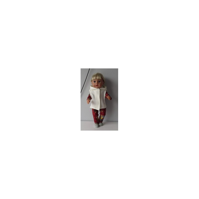 wintersetje rood schaats baby born 43cm