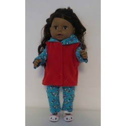 wintersetje blauw baby born 43cm