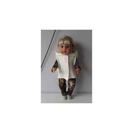 wintersetje bruin schaats baby born 43cm