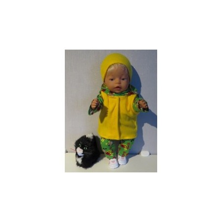 wintersetje groen super dog baby born 43cm