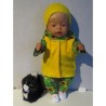wintersetje groen super dog baby born 43cm