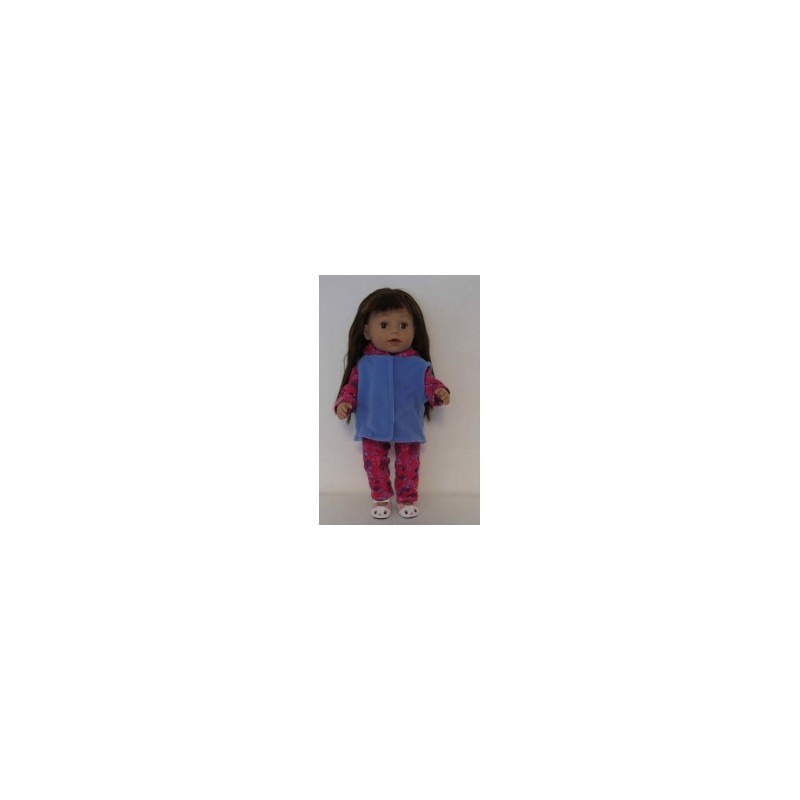 wintersetje hard roze vogels baby born 43cm