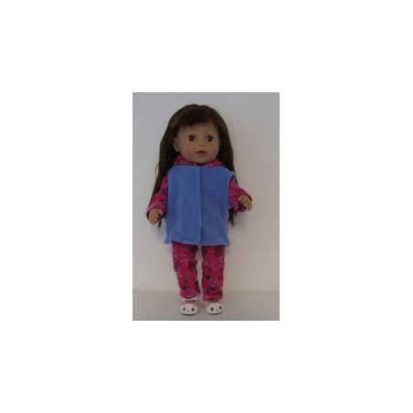 wintersetje hard roze vogels baby born 43cm