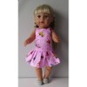 plooirok setje roze auto's baby born 43cm
