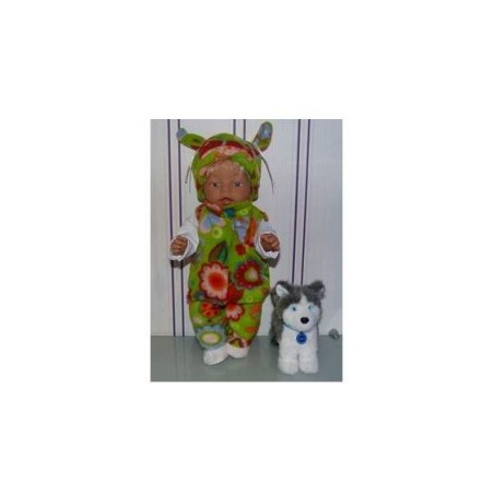 wintersetje licht groen vlinders en bloemen baby born 43cm