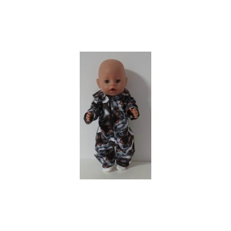 onesie tijgers baby born 43cm