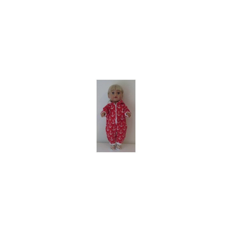 huispak rood ankers baby born 43cm