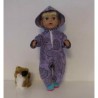 onesie paars eenhoorns  baby born 43cm