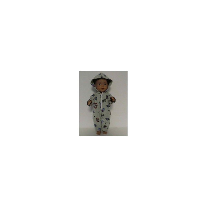 onesie robots baby born 43cm