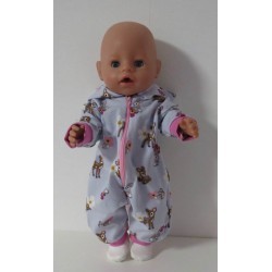 huispak lila hertje baby born 43cm