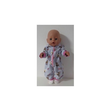 huispak lila hertje baby born 43cm