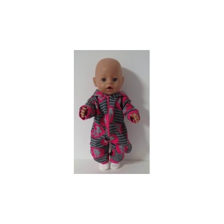 huispak roze nijlpaard baby born 43cm