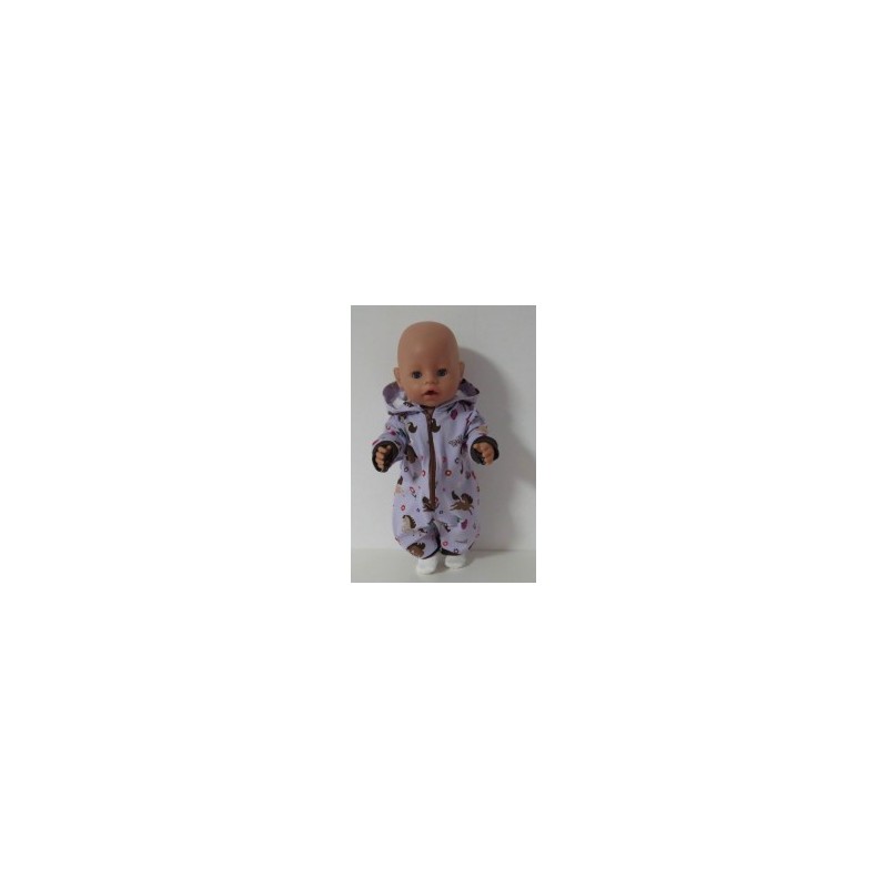 huispak lila paarden baby born 43cm