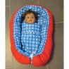 poppennestje blauwe sterren met rood