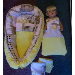 poppennest setje ballet met geel baby born 43cm