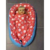 poppennestje hard roze kat met blauw