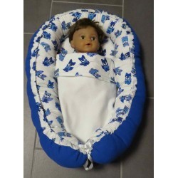 poppennestje vossen blauw met blauw