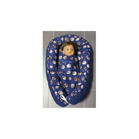 poppennestje donker blauw uilen met blauw