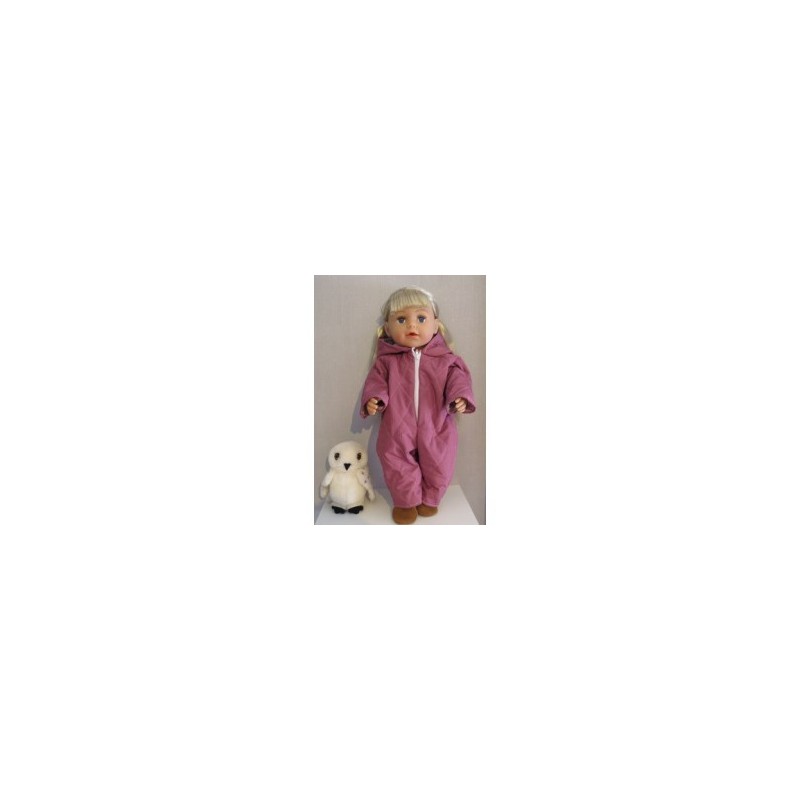 gewateerde winterpak oud roze baby born 43cm