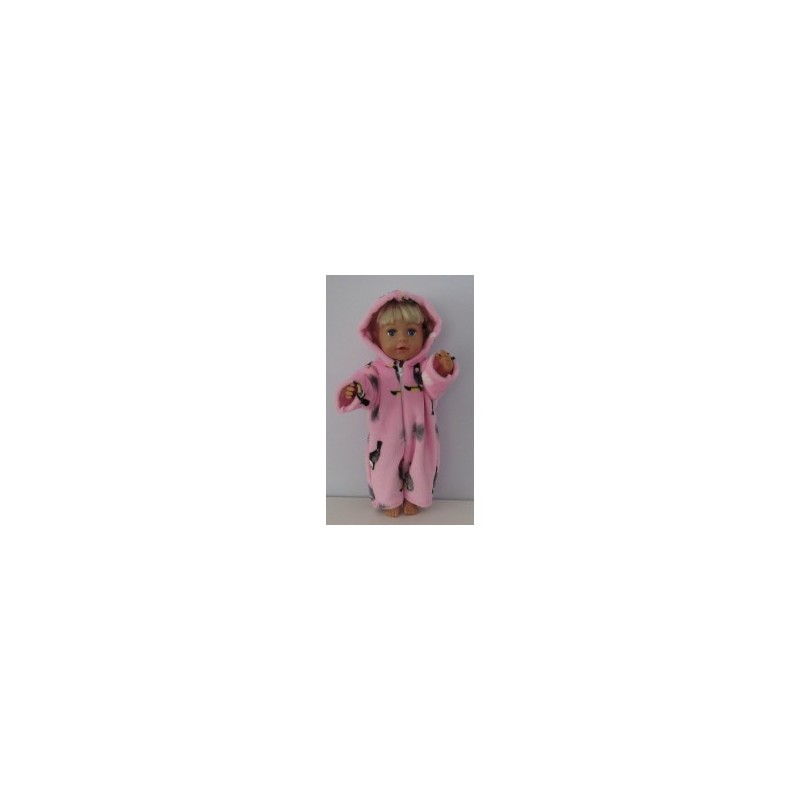 winterpak roze toekan baby born 43cm