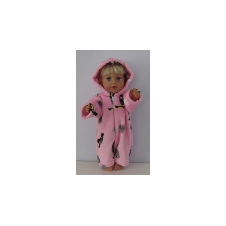 winterpak roze toekan baby born 43cm
