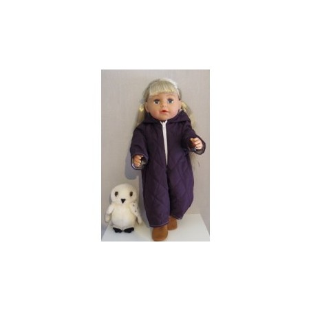 gewateerde winterpak paars baby born 43cm