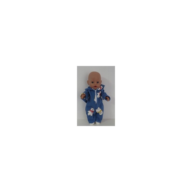 winterpak blauw beren baby born 43cm