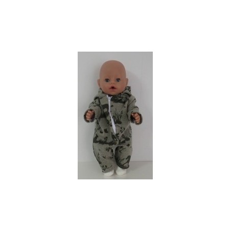 winterpak grijs dieren baby born 43cm