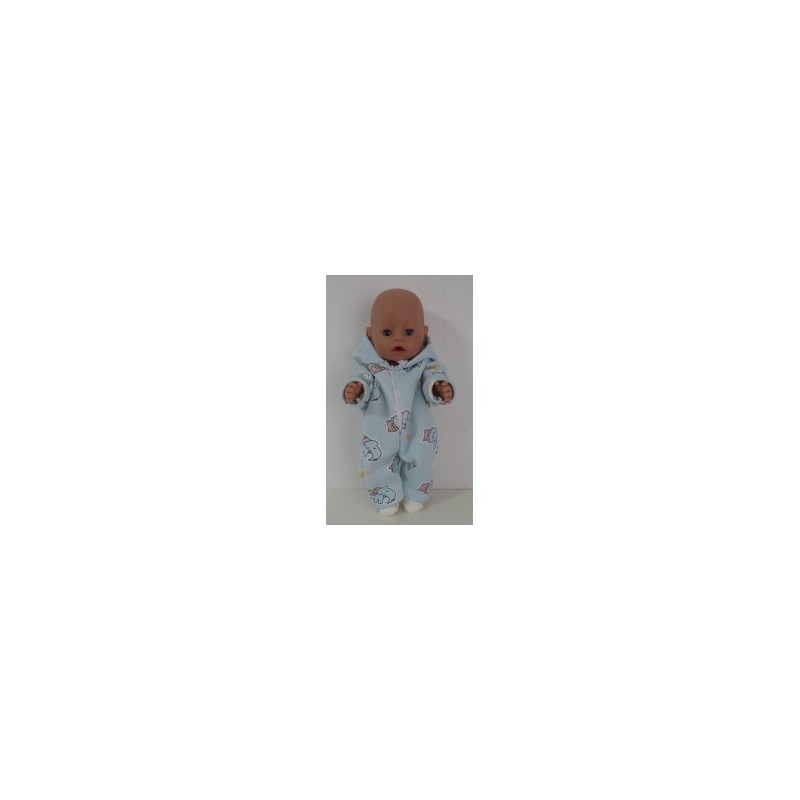 winterpak blauw dieren baby born 43cm