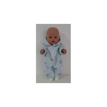 winterpak blauw dieren baby born 43cm