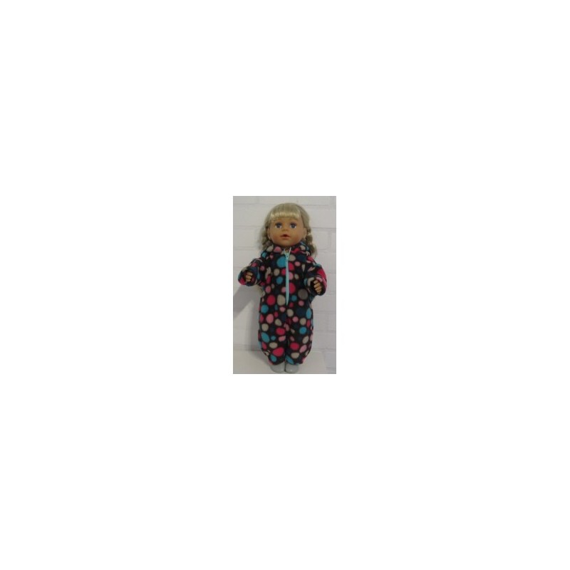 winterpak bruin polka dots baby born 43cm