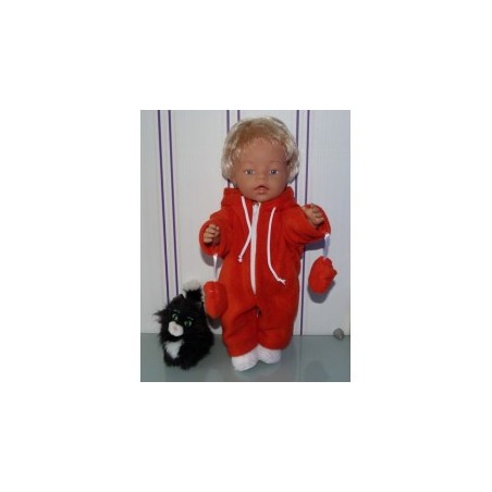 winterpak midden rood baby born 43cm