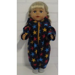 winterpak donker blauw sterren baby born 43cm