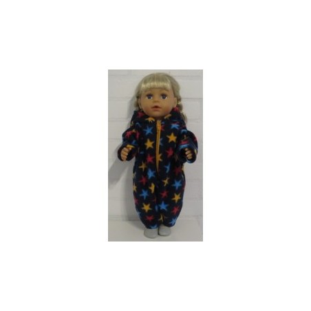 winterpak donker blauw sterren baby born 43cm