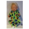 winterpak groen met bloemen baby born 43cm