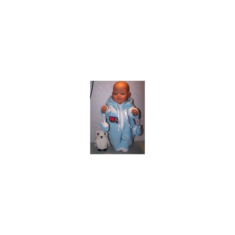 winterpak blauw met vrachtwagen baby born 43cm