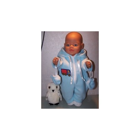 winterpak blauw met vrachtwagen baby born 43cm