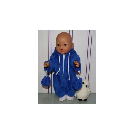 winterpak donker blauw baby born 43cm