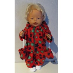 winterpak rood sterren baby born 43cm
