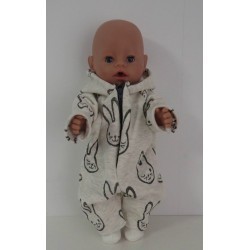 winterpak konijnen baby born 43cm