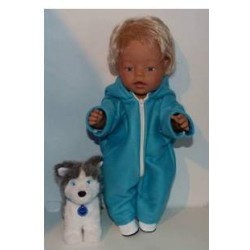 winterpak aqua blauw baby born 43cm